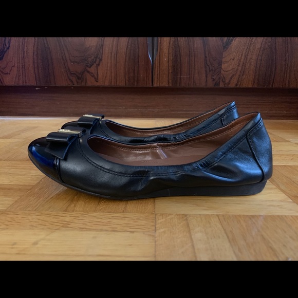 Cole Haan Elsie Ballet II Bow Flat Black New 6 - Picture 6 of 14